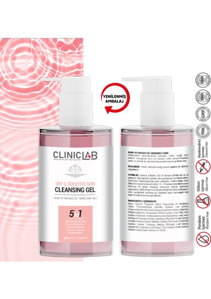 Kuru ve Hassas Cilt Temizleme Jeli 200 mL