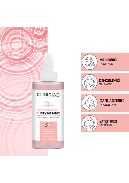 Kuru ve Hassas Ciltler Arındırıcı Tonik 200 mL