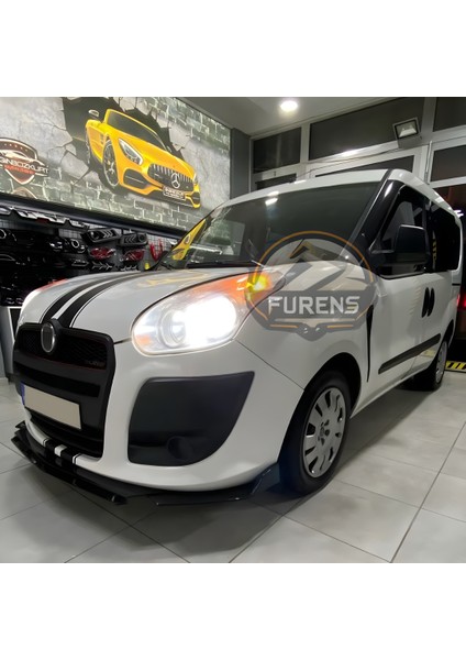 Fiat Doblo D3 - D4 Kasa Uyumlu Brabus Ön Lip 3 Parça Kanatlı Lip fiyatları