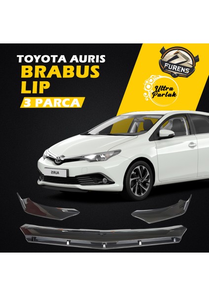 Toyota Auris 2013-2018 Uyumlu Brabus Ön Lip 3 Parça Kanatlı Lip