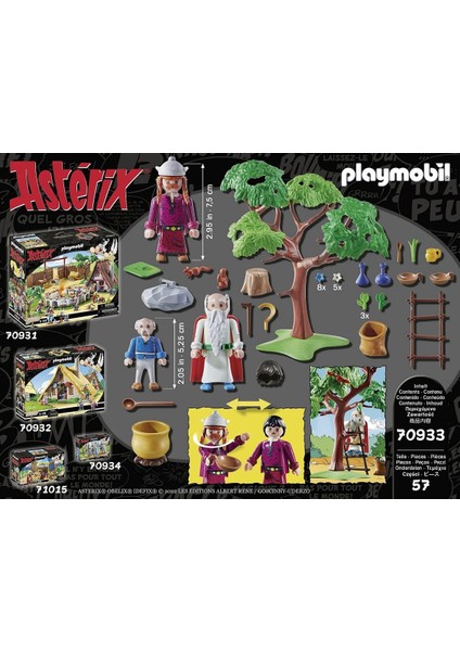 Asterix 70933 Miraculix Sihirli Iksirli, 5 Yaş ve Üstü Çocuklar Için Oyuncak
