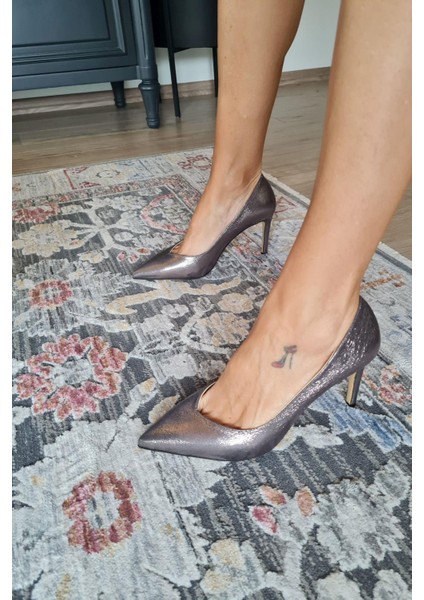036 468 Topukla Kadın Sivri Burun 8 cm Topuklu Klasik Stiletto