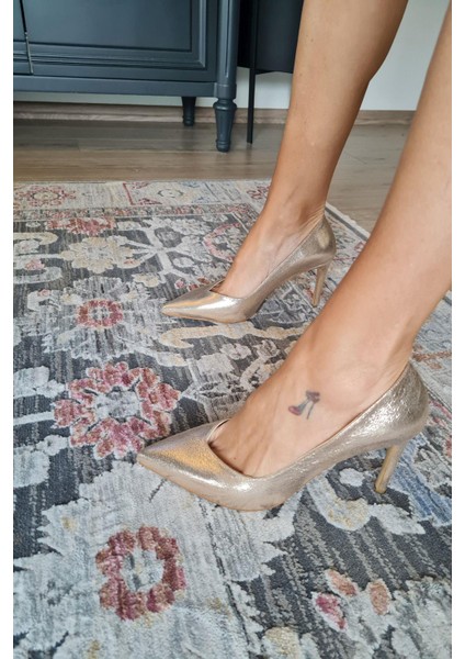 036 468 Topukla Kadın Sivri Burun 8 cm Topuklu Klasik Stiletto