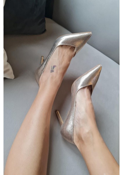036 468 Topukla Kadın Sivri Burun 8 cm Topuklu Klasik Stiletto modelleri