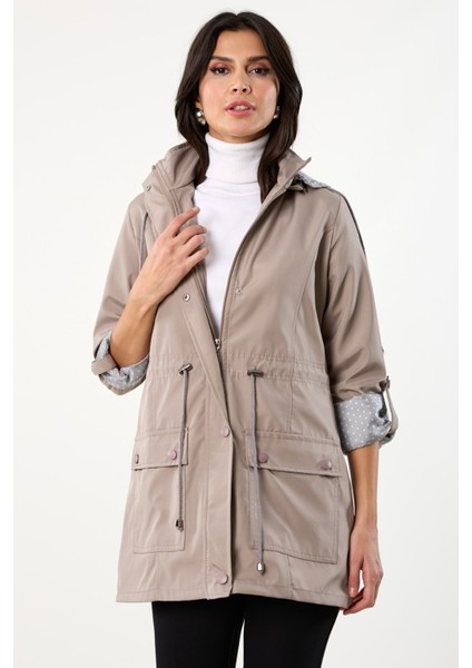 Christensen Kapüşonlu Çıtçıtlı Katlamalı Kol Kaban