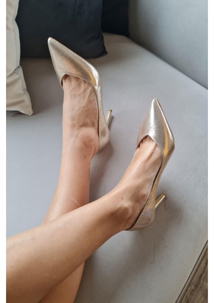 036 468 Topukla Kadın Sivri Burun 8 cm Topuklu Klasik Stiletto