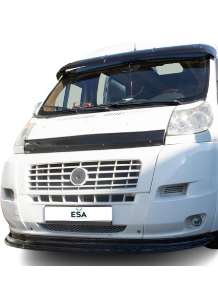 Esa Fiat Ducato Ön Kaput Koruyucu Rüzgarlığı Abs Plastik Piano Black 2006-2014 Yıllarına Uyumlu