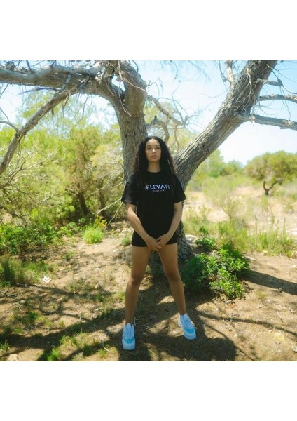 Elevate Unisex Oversize Siyah Tshirt fiyatları
