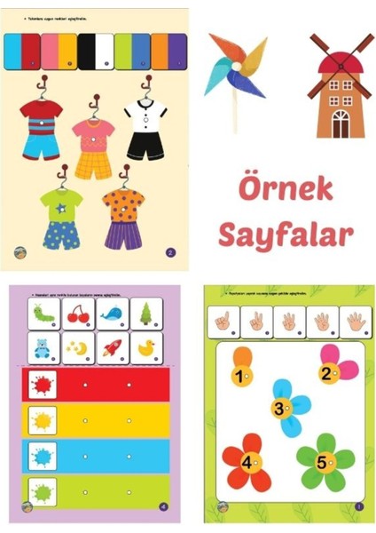 16-24 Ay Cırt Cırtlı Etkinlikler - Akordiyon Kitap Dev Boy I ve Iı Kat Kat Cırt Cırtlı Etkinlikler