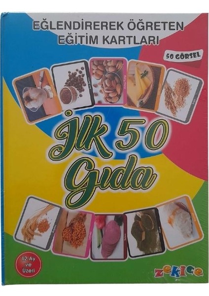 Eğitici Ilk 50 Gıda - Zeka Gelişim Kartları
