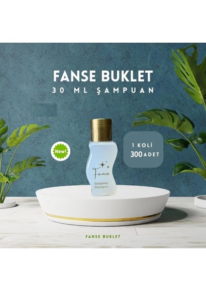 Otel Temizlik Medikal Malzemeleri Fanse 35 ml Otel Tipi Şampuan 1 Koli 300 Adet F