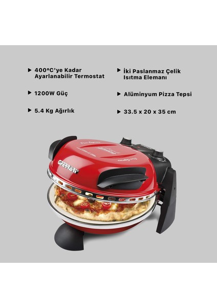 Delizia Red Pizza Fırını / G10006K