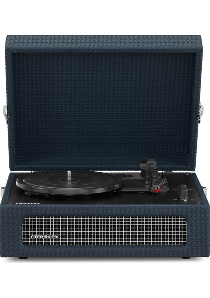 Voyager Bluetooth Alıcılı Ve Taşınabilir Lacivert Vintage Plak Çalar Pikap