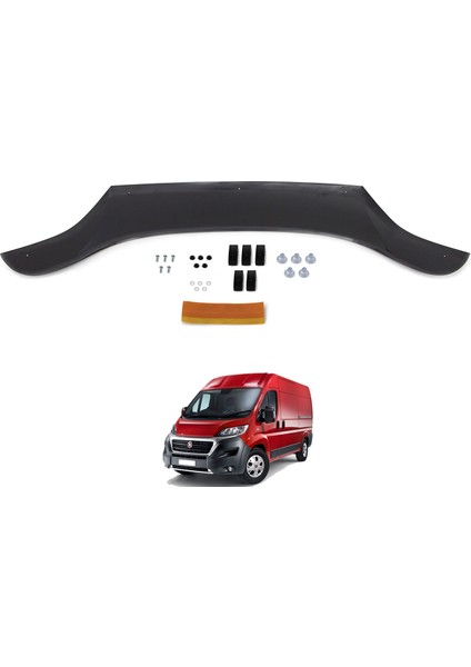 Esa Fiat Ducato Boxer Ön Kaput Koruyucu Rüzgarlığı Abs Plastik Piano Black 2014 ve Sonrası