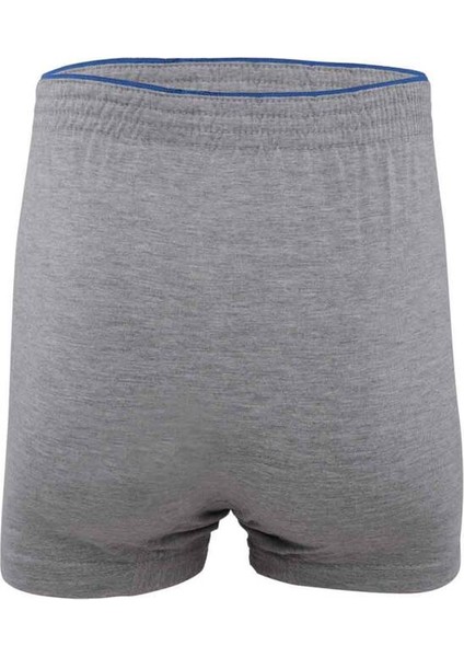 Penye Düz Boxer 117 3'Lü Paket Gri