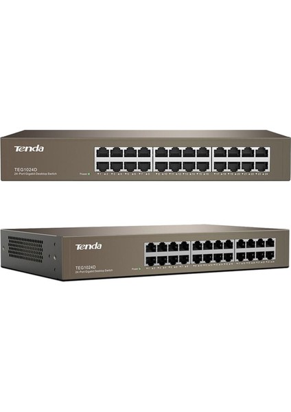 TENDA TEG1024D 24 PORT 10/100/1000 MBPS RACKMOUNT GIGABIT SWITCH