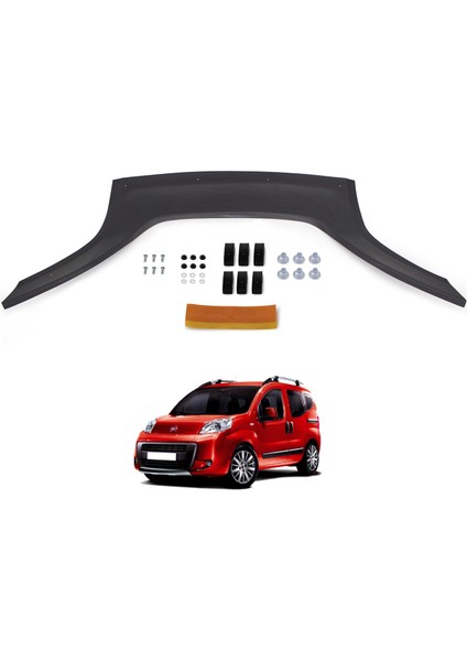 Esa Fiat Fiorino Ön Kaput Koruyucu Rüzgarlığı Abs Plastik Piano Black 2007 ve Sonrası