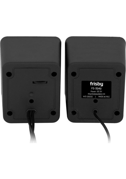 FS-334U-B 1+1 SİYAH USB HOPARLÖR