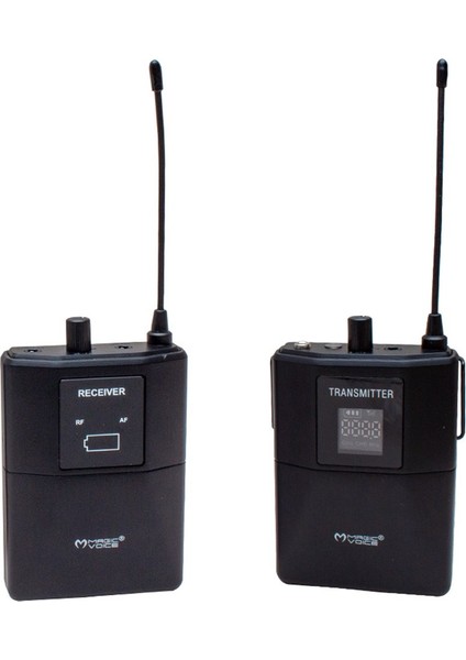 MV-19602 UHF KABLOSUZ BLUETOOTH YAKA MİKROFONU (KAMERA)