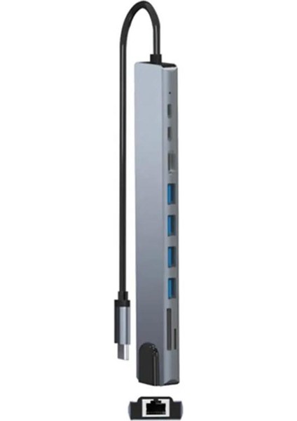 SENSEI TYPE-C 10IN1 HDMI COK FONKSIYONLU USB 3.0 DOCK STATION fiyatları