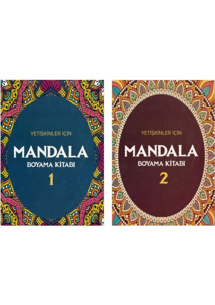 Yetişkinler İçin Mandala Boyama 2 Kitap