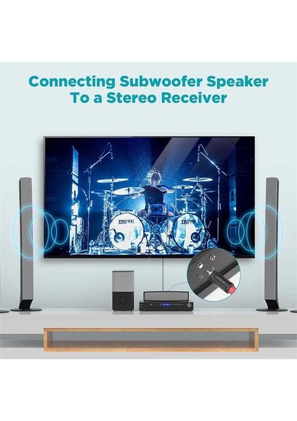 Bilgisayar Televizyon ve Ses Sistemleri Için Rca Jack Girişi ve Çıkışı 1.8metre Aux Hifi Ses Kablosu modelleri