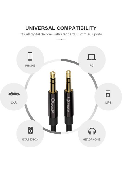 Araba Araç ve Ses Sistemleri Için 3.5 mm Jack Girişi Aux Audio Kablo (3metre-Sabit Hifi Ses Iletimi) fiyatları