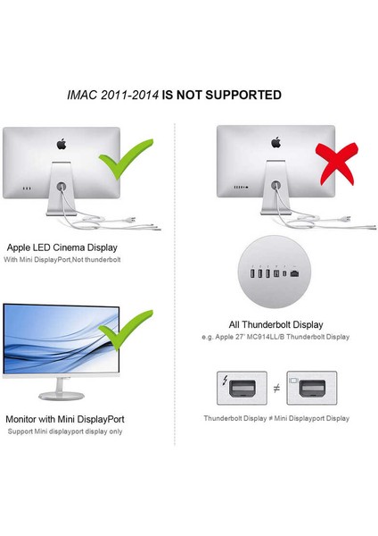 Hdm I'dan Mini Displayport 'a Dönüştürücü Çevirici Adaptör (15CM Kablo) Hızlı Video Görüntü Aktarımı