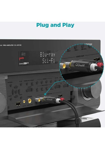 Bilgisayar Televizyon ve Ses Sistemleri Için 2'li Rca Jack Girişi ve Çıkışı 1.8metre Aux Ses Kablosu fiyatları