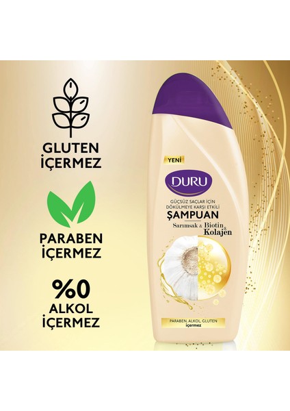Şampuan Biotin & Sarımsak & Kolajen 500 ml