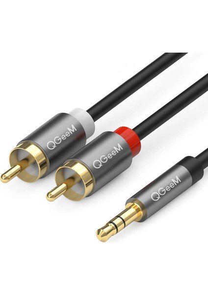 Telefon Bilgisayar Televizyon Ses Sistemleri Için 3.5mm Jack ve 2'li Rca Aux Ses Kablosu (1.5 Metre) fiyatları