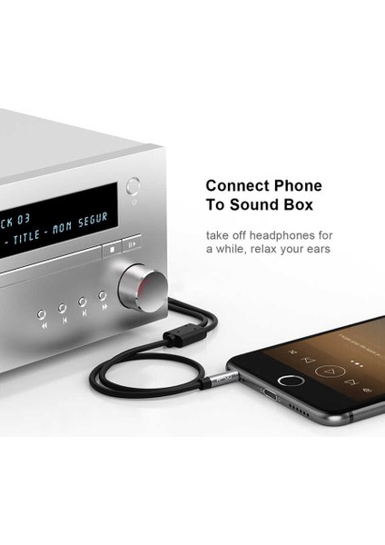 Telefon Bilgisayar Televizyon Ses Sistemleri Için 3.5mm Jack ve 2'li Rca Aux Ses Kablosu (1.5 Metre) fırsatları