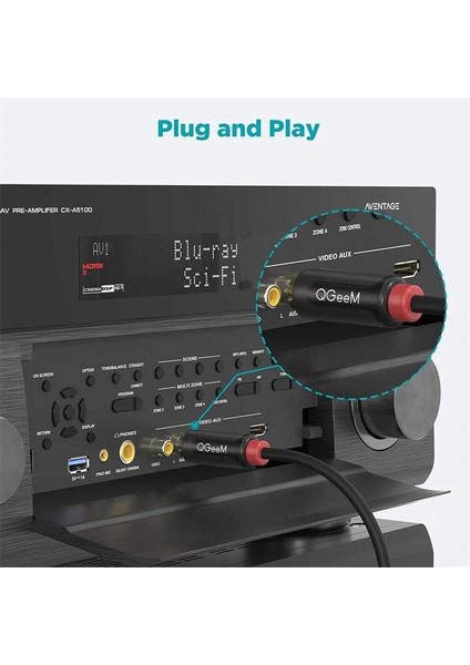 Bilgisayar ve Ses Sistemleri Için Rca Jack Girişi ve Çıkışıyla Çok Yönlü 3 Metre Aux Ses Kablosu fırsatları