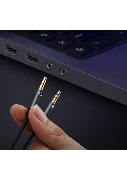 Kulaklık ve Mikrofonu Aynı Anda Kullanın 3.5mm Jack Ses ve Mikrofon Girişi Audio Çoğaltıcı Kablo