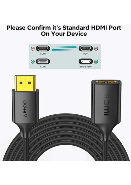 Telefon Bilgisayar ve Tv ile Uyumlu Hızlı Video Aktarımı Için 4K 60Hz Destekli 0.91 Metre HDMI Kablo fiyatları