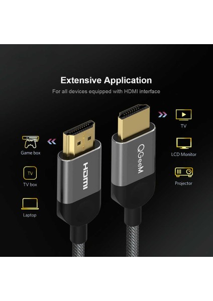 Iki Ucu Hdmı, HDMI 'dan HDMI 'ya Bağlantı Video ve Ses Aktarım Kablosu (3metre/4k ve 3D Desteği)