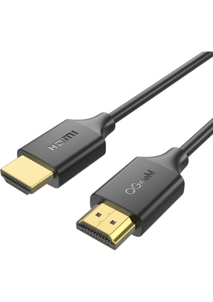 Iki Ucu HDMI Görüntü ve Ses Aktarım HDMI Kablo (0.91 Metre HDMI 2.0 Kablo 4K Video ve Ses Aktarımı)