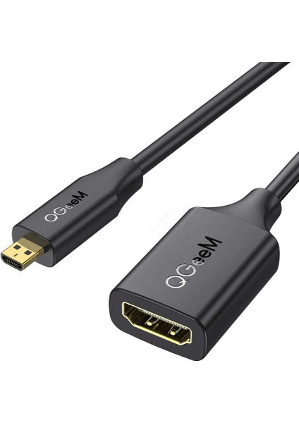 Gopro,dslr, Bilgisayarlar, Tv Uyumlu Görüntü Data Veri Dönüştürücü Çevirici Micro HDMI ve HDMI Kablo