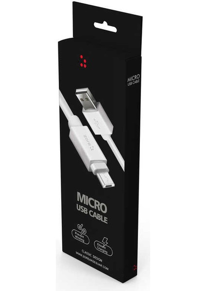 Micro Cihazlar Için 1metre Güçlü ve Dayanıklı Yüksek Performanslı Micro USB Hızlı Şarj Kablosu