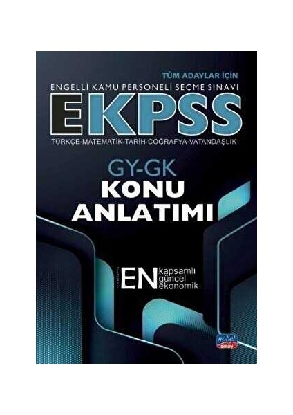 Universal ELT E-Kpss 2022 Genel Yetenek Genel Kültür Konu Anlatımlı Tek Kitap / Nobel