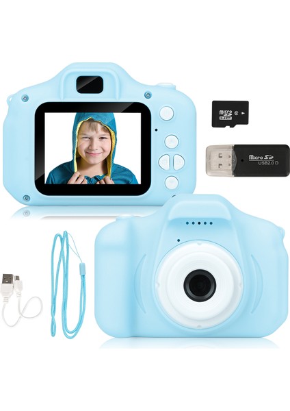 Mini Kids Camera Blue