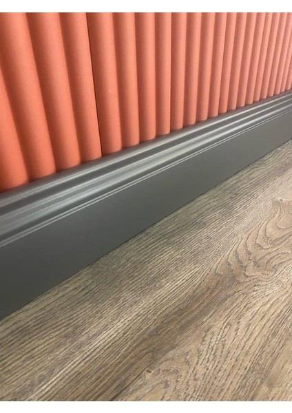 10 cm Yalı Serisi Antrasit Pvc Süpürgelik