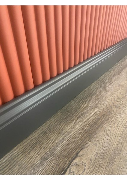 10 cm Yalı Serisi Antrasit Pvc Süpürgelik
