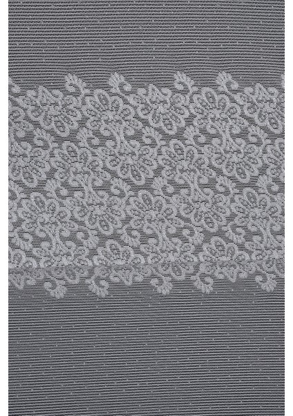 Kdk 1260 Desen Gri Renk Tek Kanat Hazır Dikilmiş Pileli Fon Perde 300*260 cm