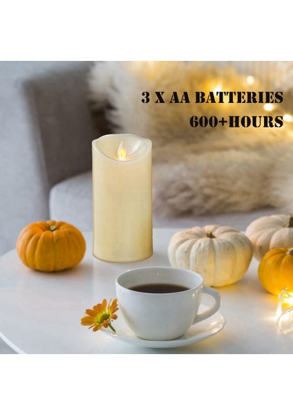 Uzaktan Kumanda ve Zamanlayıcı ile Çalışan Titreşen Alevsiz Mumlar, Iç Mekan Dış Mekan Dekorasyonu Için 3x6 Inç (Yurt Dışından) modelleri