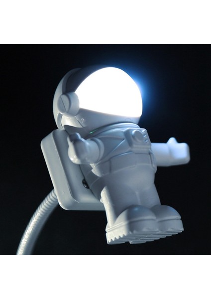 LED USB Gece Lambası Astronot Şekli Taşınabilir Aydınlatma Bilgisayar Pc Laptop Için Ayarlanabilir Katlanabilir Yenilik Spaceman Lamba (Yurt Dışından)