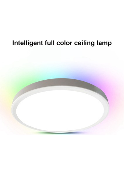 12 Inç 28W Rgb+3cct LED Tavan Işık 85V-265V 3000K/4000K/6500K Üç Tonlu Işık Yatak Odası Çalışma Balkon Tavan Işık (Yurt Dışından) indirimleri