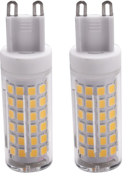 10W G9 100 LED Ampuller LED Mısır Ampuller Seramik, Titreme Yok, Geniş Işın Açısı, 2pcs Doğal Beyaz (Yurt Dışından)