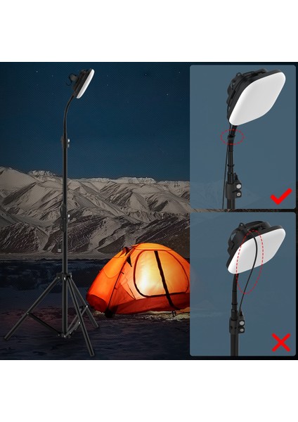 S1 Uzaktan Kumanda Kamp Işıkları Kamp Işıkları 9W 3200K-7500K Braket Dış Mekan Saha Işıkları Asılı Dış Mekan Işıkları (Yurt Dışından) fiyatları