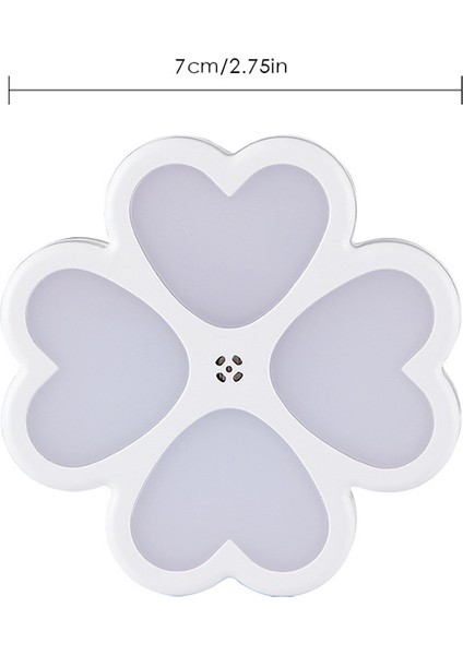 4 Yapraklı Gece Lambası LED Plug-In Gece Lambası Çocuk Odası Yatak Odası Hemşirelik Koridor Merdivenleri (0.7W Sıcak Işık) (Ab Tak) (Yurt Dışından) fırsatları